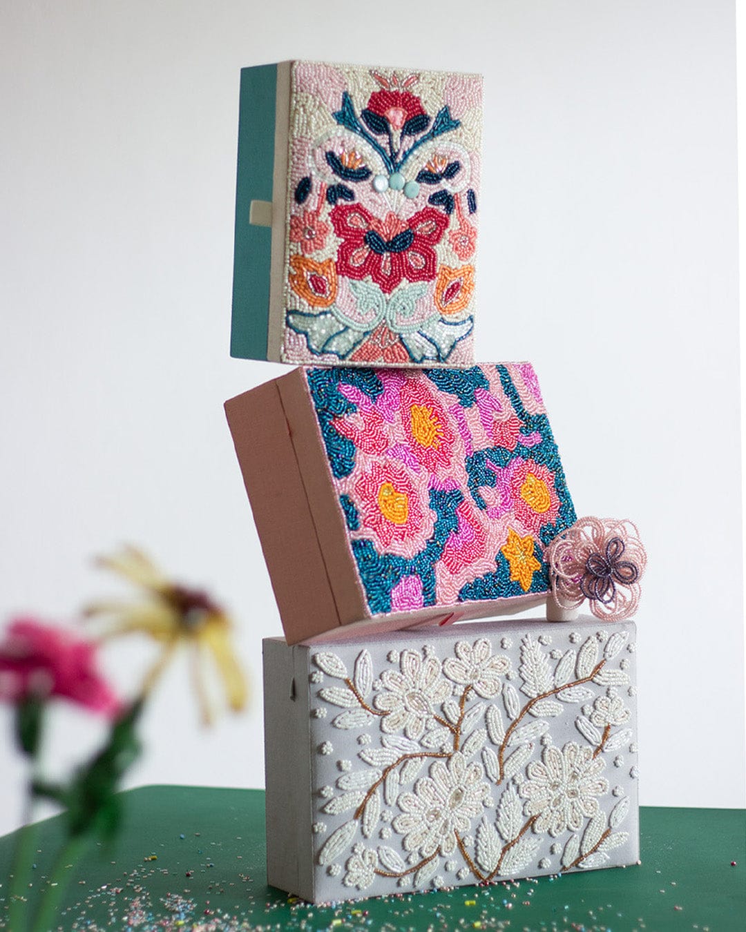 Pastel Floral Jewelry Box thumbnail 2